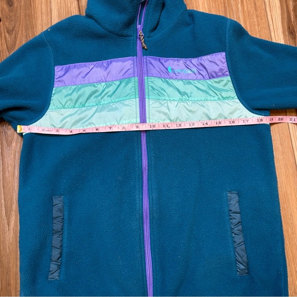 Cotopoxi women’s Teca fleece zip up jacket medium purple stripe Gorpcore hiking - Picture 7 of 9